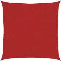 vidaXL Voile d'ombrage 160 g/m² rouge 3,6x3,6 m HDPE