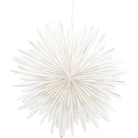 Ebuy24 Sälen étoile de Noël avec lumière papier Ø46 cm suspension blanc.