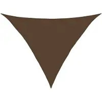 vidaXL Voile d'ombrage 160 g/m² Marron 5x5x6 m HDPE