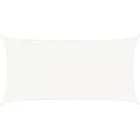 vidaXL Voile d'ombrage 160 g/m² blanc 2,5x5 m HDPE