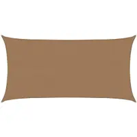 vidaXL Voile d'ombrage 160 g/m² Taupe 2,5x5 m PEHD
