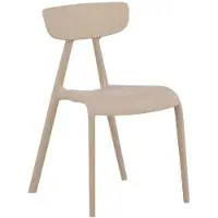 Ebuy24 Ursholmen chaise de salle à manger plastique beige