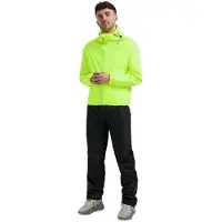 Rogelli Unisexe, Veste de cyclisme, Pendler Regenanzug (XL), Noir, Jaune, XL