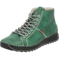 Rieker Bottines à lacets vert foncé / rouge / blanc