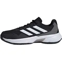 Adidas Chaussure de sport 'CourtJam Control 3' gris foncé / noir / blanc