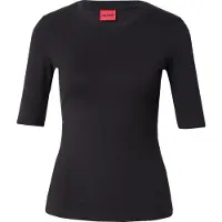 HUGO T-shirt 'Darnelia' noir / blanc