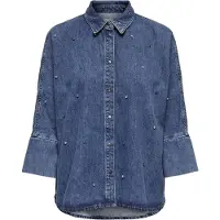 ONLY Chemisier 'OnlGrace' bleu denim