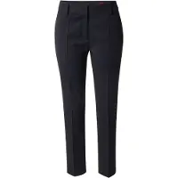 HUGO Pantalon à plis 'Hetana' bleu foncé