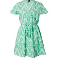 Vero Moda Robe 'DICTHE' émeraude / vert pastel / blanc