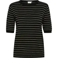 Kaffe Pull-over 'KA Mala' noir / blanc