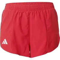 Adidas Pantalon de sport 'Adizero Essentials' rouge sang / blanc