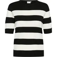 Kaffe Pull-over 'KA Mala' noir / blanc
