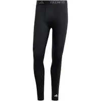Adidas Pantalon de sport 'TECHFIT Compression Training Long' noir / blanc