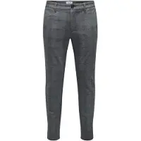 Only & Sons Pantalon chino 'ONSMark' bleu nuit / taupe / gris foncé