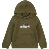 Jack & Jones Sweat kaki / noir / blanc