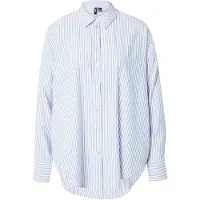 Vero Moda Chemisier 'NORA' bleu / blanc
