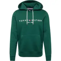 Tommy Hilfiger Sweat-shirt vert foncé / rouge / blanc