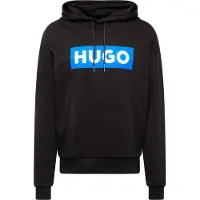 HUGO Sweat-shirt 'Nalves' azur / noir / blanc cassé