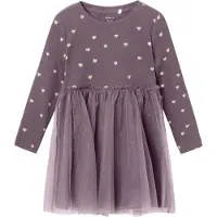 Name it Robe 'NMFNadja' jaune pastel / mûre