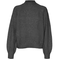 Vero Moda Pull-over 'Leaf' gris foncé