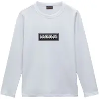 Napapijri T-Shirt 'S-CHAMOIS' noir / blanc