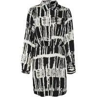 Vero Moda Robe-chemise 'VMCINDY CLEO' beige / noir