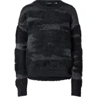 Vero Moda Pull-over 'VMSADIE' noir / argent