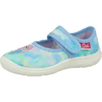 Beck Pantoufle 'Nixe' nude / turquoise / bleu clair / rose clair