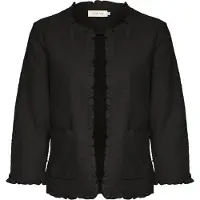 Cream Blazer 'Mellie' noir
