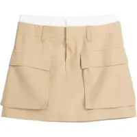 Bershka Jupe noisette