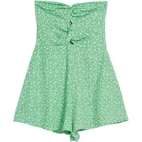 Bershka Combinaison vert clair / blanc