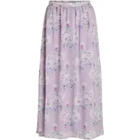 Vila Jupe 'Ingrid' vert / violet pastel / magenta / blanc