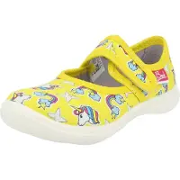 Beck Pantoufle 'Yellow Dream' bleu clair / jaune / fuchsia / blanc