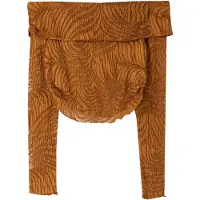 Bershka T-shirt marron / cognac
