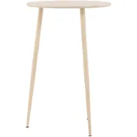 Ebuy24 Plaza table de bar Ø70 cm whitewash.