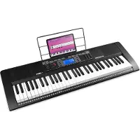 Max Keyboard piano met 61 toetsen - Rhapsody61 keyboard voor beginners - Met gratis (61 Boutons), Synthétiseur, Noir