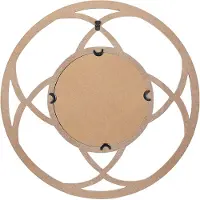 Beliani Miroir IZTAPALAPA Bois clair