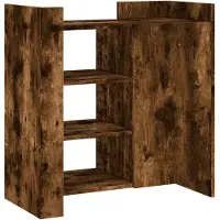 vidaXL Sideboard chêne fumé 73,5x35x75 cm bois composite