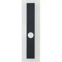Beliani Applique LED d'extérieur noire 30 cm acier acrylique avec détecteur de mouvement design moderne