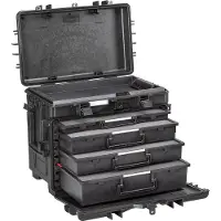 Explorer Cases 5140 Trolley noir avec compartiments en mousse