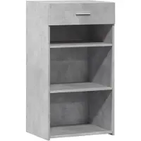 vidaXL Sideboard gris béton 50x42,5x93 cm Bois composite