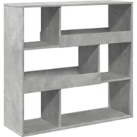vidaXL Bibliothèque/Séparateur de pièce gris béton 100x33x94,5 cm