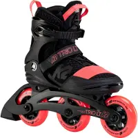 K2 TRIO LT 100 SHORT CUFF Patins inline unisexe noir - coral Taille EU : 37
