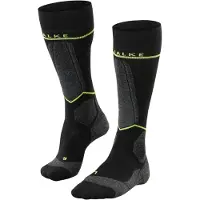 Falke SK Energising, chaussettes de ski, Hommes, Noir