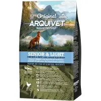 Arquivet Original - Senior & Light - Poulet et riz - 3 kg - Réfléchissez pour les chiens adultes plus âgés - poulet et riz - Aliments pour chiens - Aliments secs pour chiens - Aliments canines