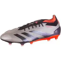 Adidas Chaussure de foot 'Predator Elite' gris argenté / orange fluo / noir