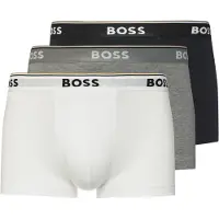 BOSS Boxers 'Power' gris chiné / noir / blanc