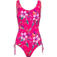 LASCANA Maillot de bain 'Malia' jade / violet / orange / rose
