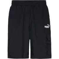 Puma Pantalon cargo 'Essentials' noir / blanc