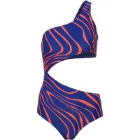 Buffalo Maillot de bain 'Monokini Dune' bleu foncé / orange